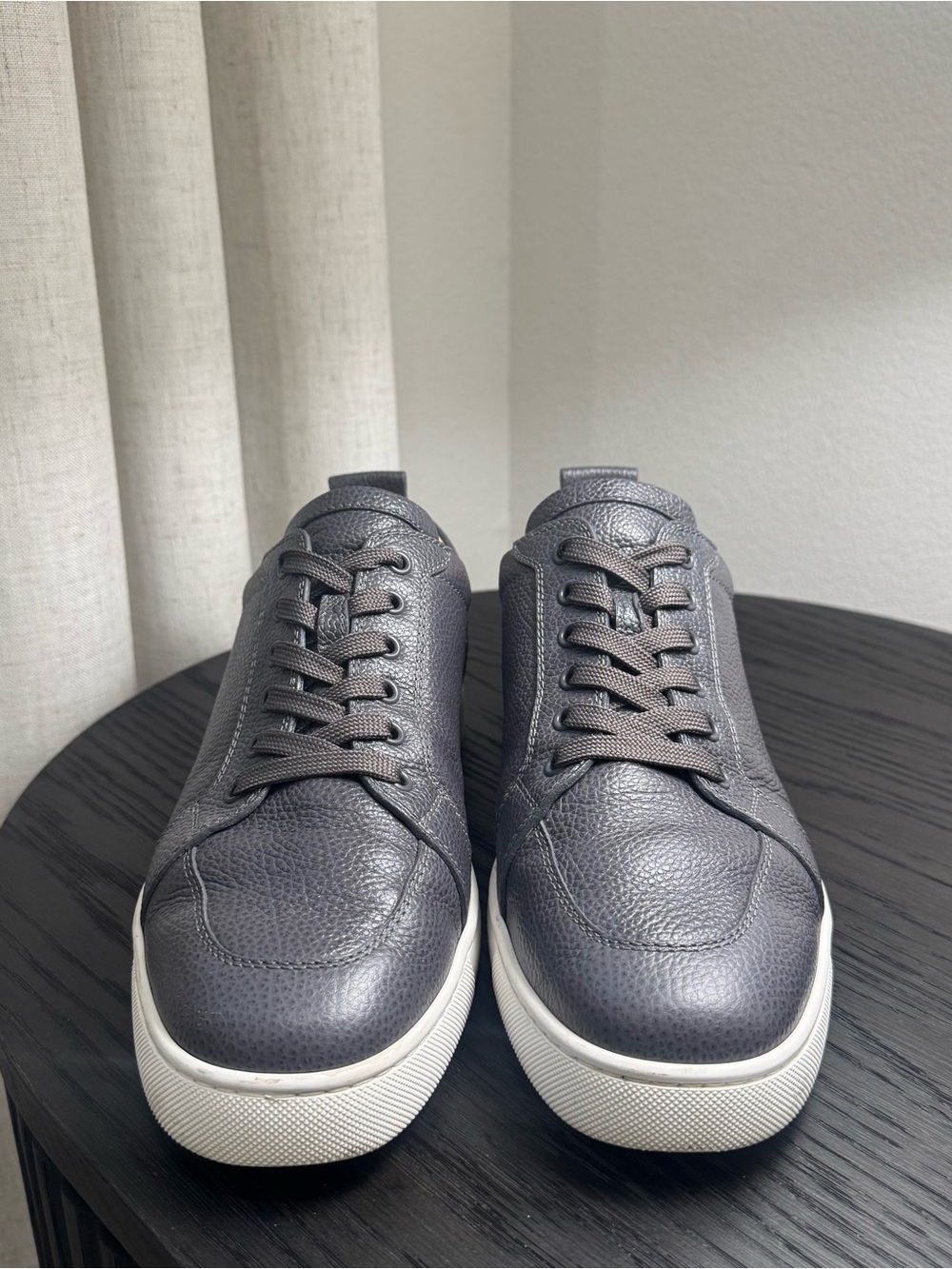 Christian Louboutin Rantulow Orlato Sneakers Leather Dark Gray 44 - Picture 3 of 8
